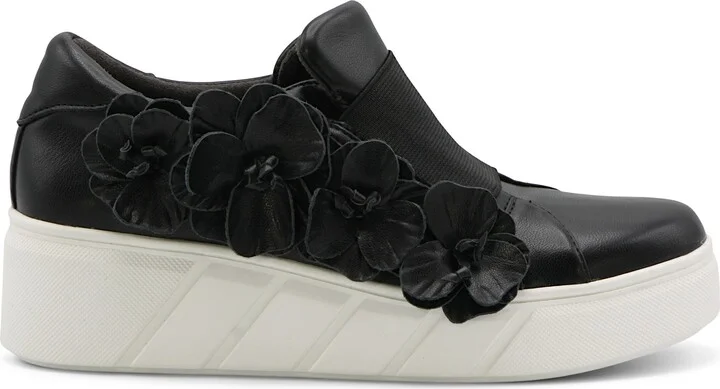 Rachelle Floral Embellished Wedge Sneaker - Image 2