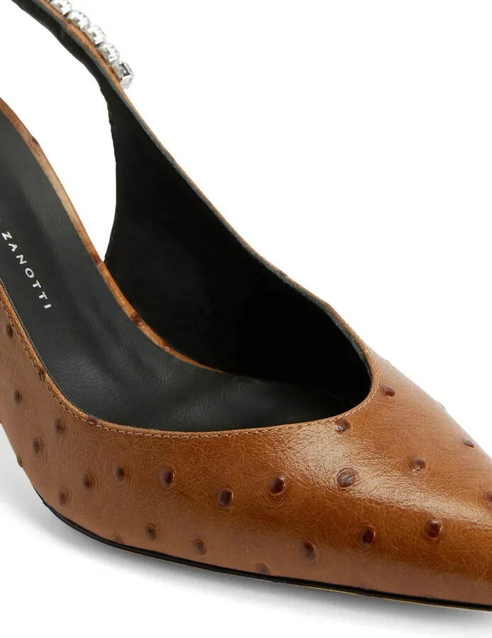Rachyl 70mm ostrich-skin pumps - Image 4