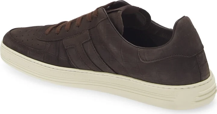 Radcliffe Croc Embossed Nubuck Sneaker - Image 2