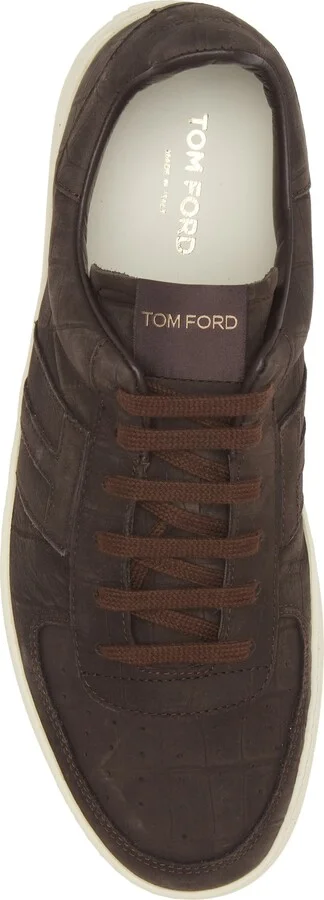 Radcliffe Croc Embossed Nubuck Sneaker - Image 5