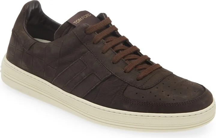 Radcliffe Croc Embossed Nubuck Sneaker