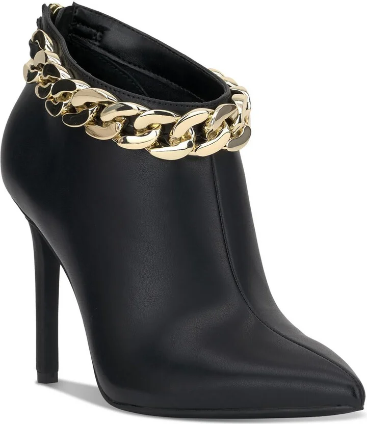 RADEYAH Womens Chain Manmade Booties