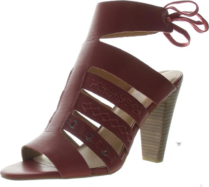 Radfas Womens Nubuck Back Tie Heels