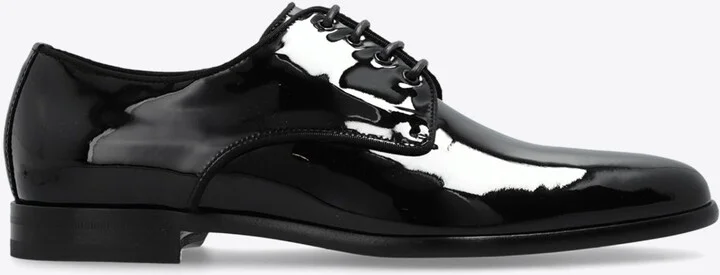 Raffaello Patent Leather Derby Shoes