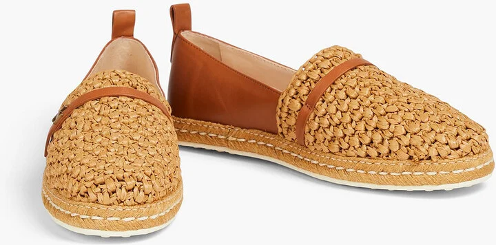 Raffia and leather espadrilles - Image 2