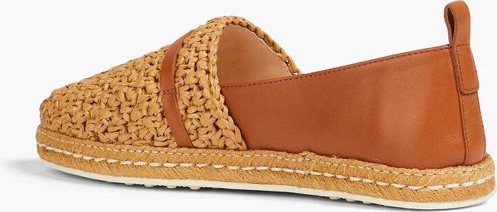 Raffia and leather espadrilles - Image 3