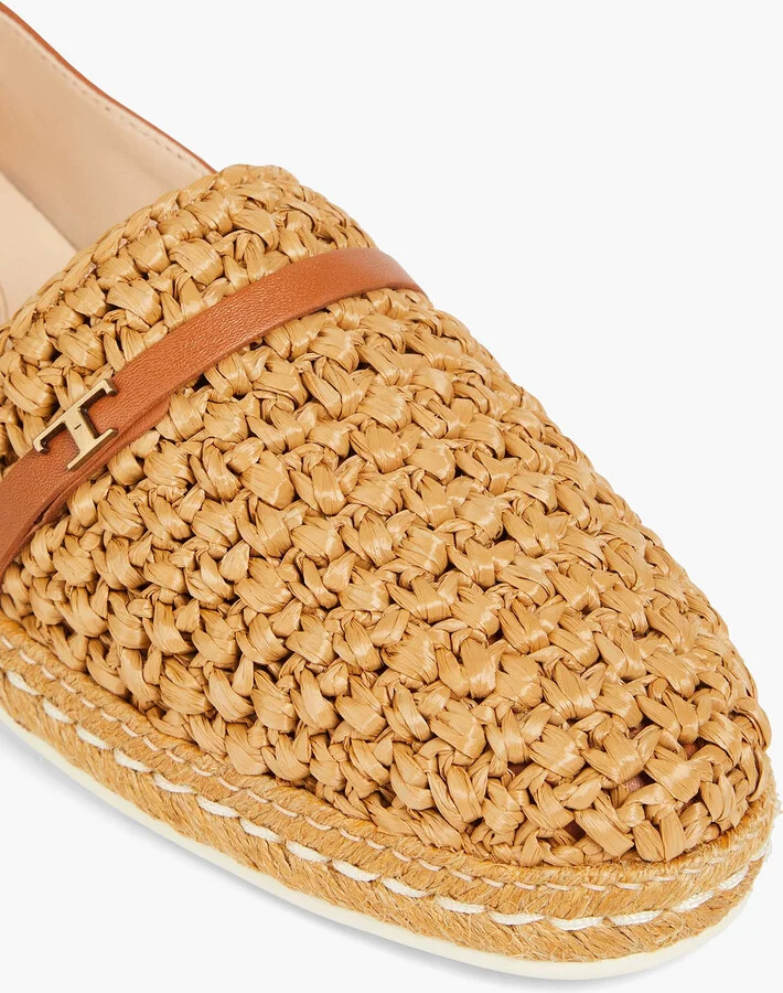 Raffia and leather espadrilles - Image 4