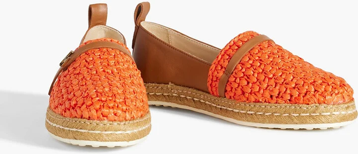Raffia and leather espadrilles - Image 5