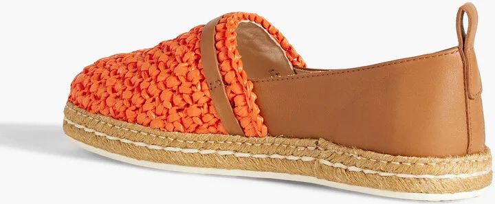 Raffia and leather espadrilles - Image 6