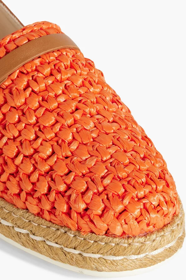 Raffia and leather espadrilles - Image 7