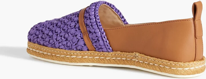 Raffia and leather espadrilles - Image 9