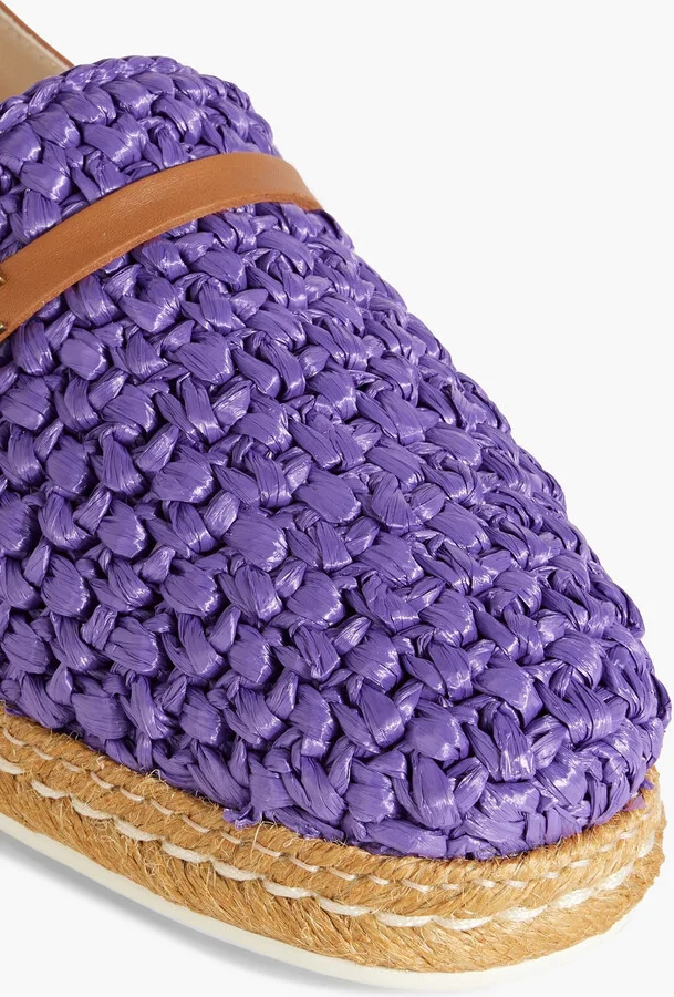 Raffia and leather espadrilles - Image 10