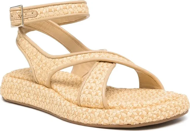 Raffia Ankle-Strap Sandals - Image 2