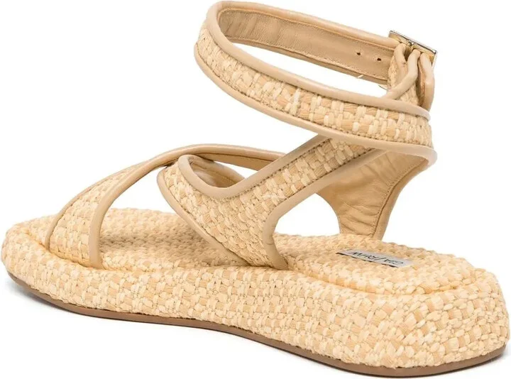 Raffia Ankle-Strap Sandals - Image 3