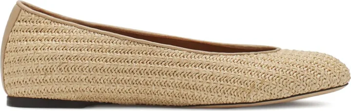 Raffia Ballet Flats