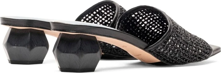 Raffia Block Heel Sandal - Image 2
