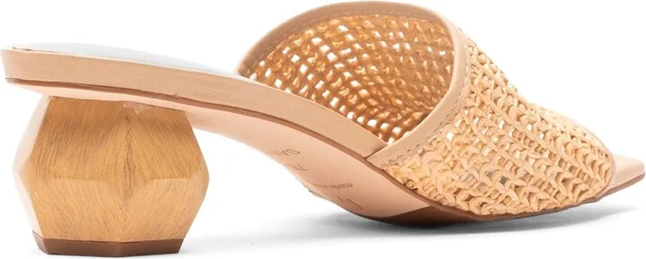 Raffia Block Heel Sandal - Image 5
