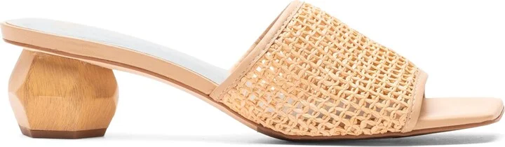 Raffia Block Heel Sandal - Image 6