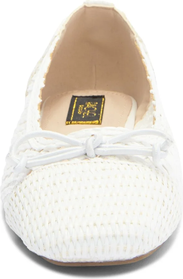 Raffia Cap Toe Flat - Image 9