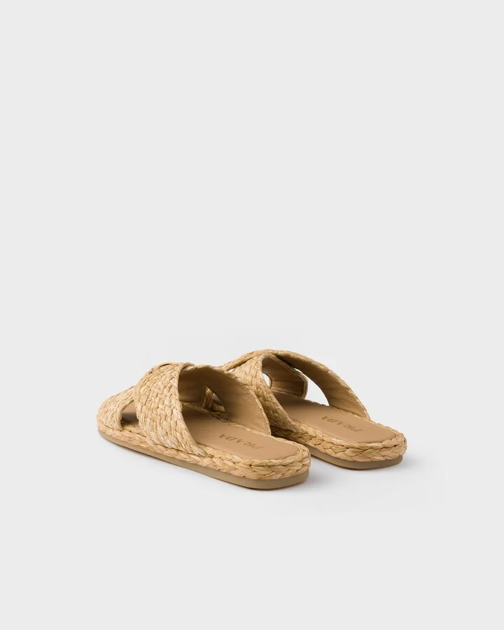 Raffia crisscross slides - Image 4