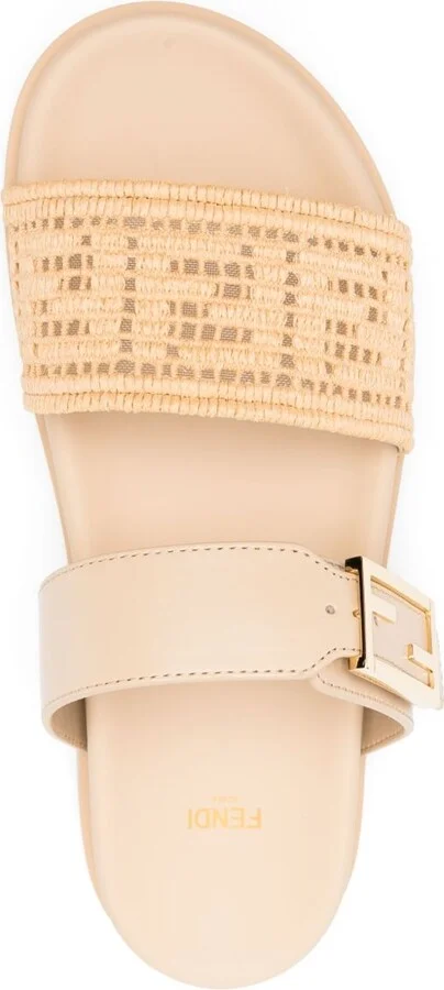 Raffia FF-Embroidered Sandals - Image 4