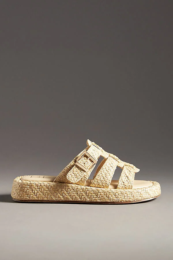 Raffia Fisherman Slide Sandals