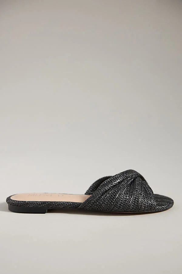 Raffia Flat Sandals