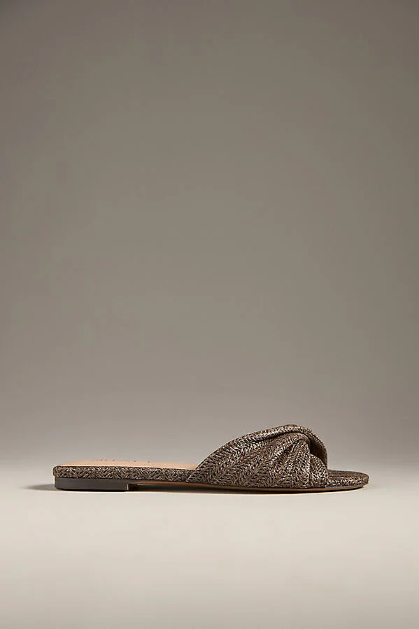 Raffia Flat Sandals