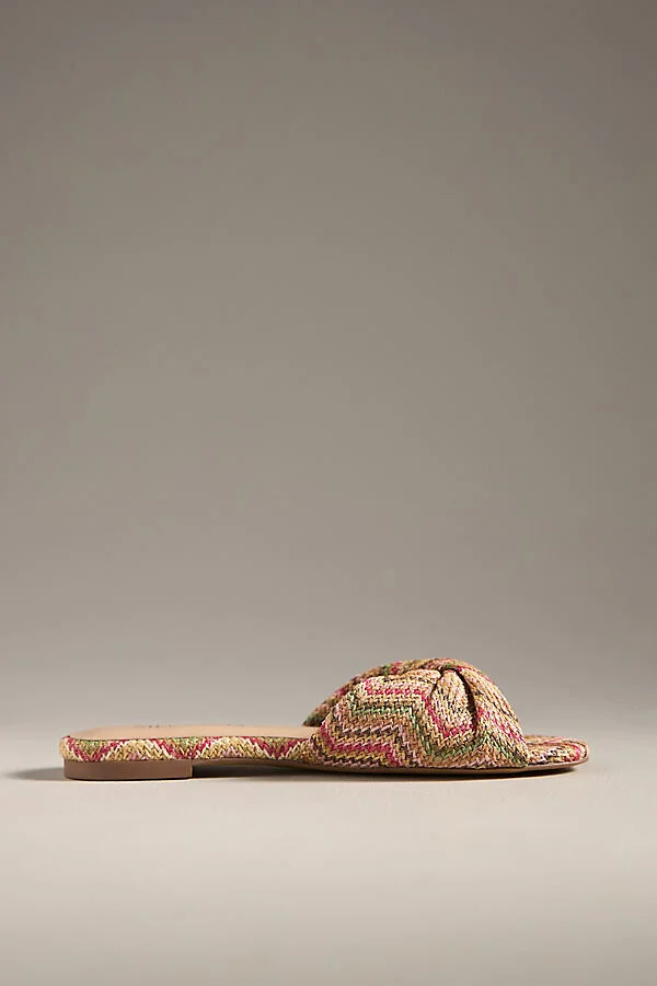 Raffia Flat Sandals