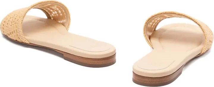 Raffia Flat Slides - Image 3
