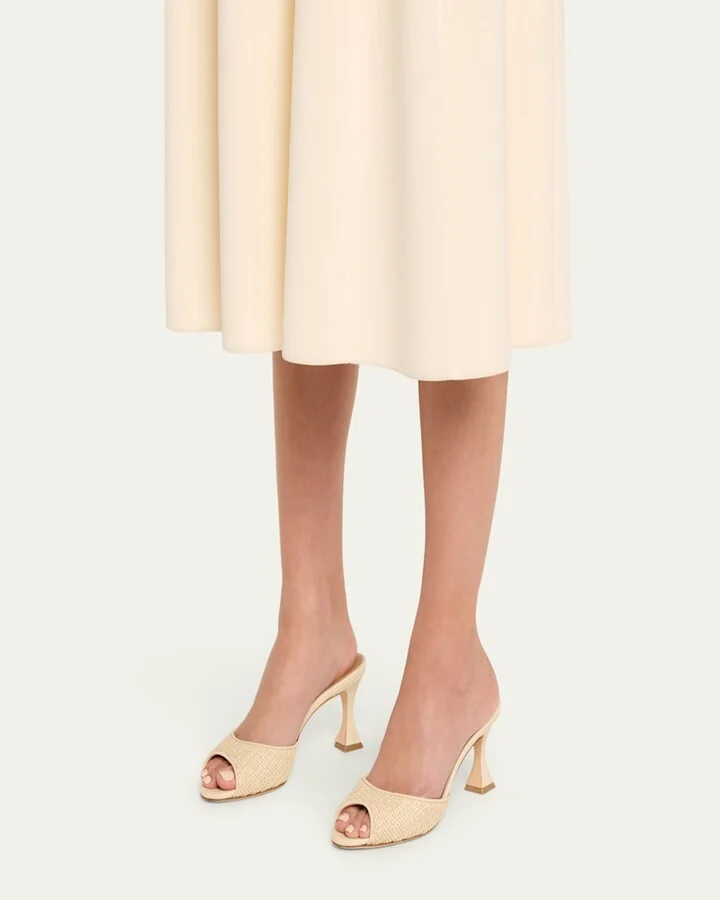 Raffia Jadara Slide Sandals - Image 3
