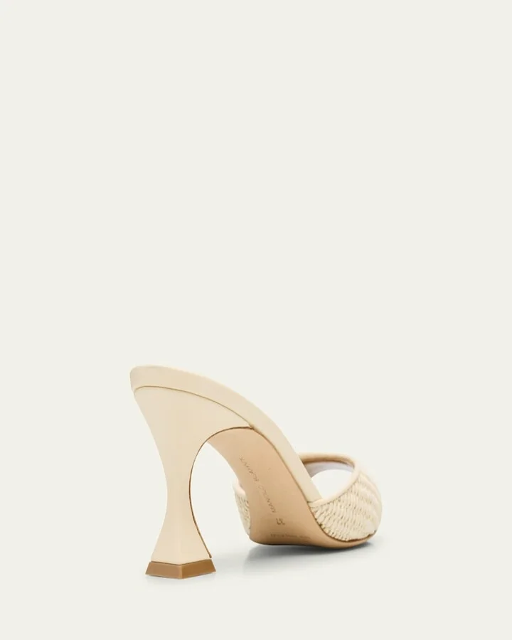 Raffia Jadara Slide Sandals - Image 4