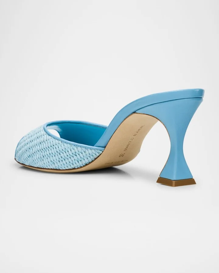 Raffia Jadara Slide Sandals - Image 5