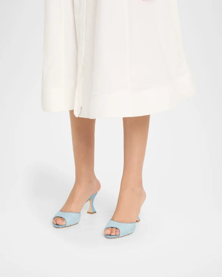 Raffia Jadara Slide Sandals - Image 9