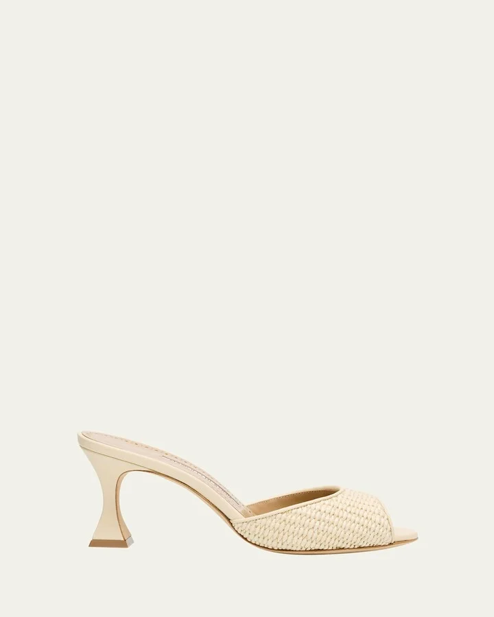Raffia Jadara Slide Sandals