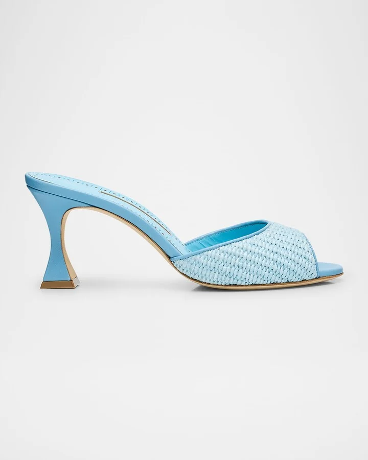 Raffia Jadara Slide Sandals