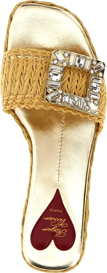 Raffia Jewel Sandals - Image 4