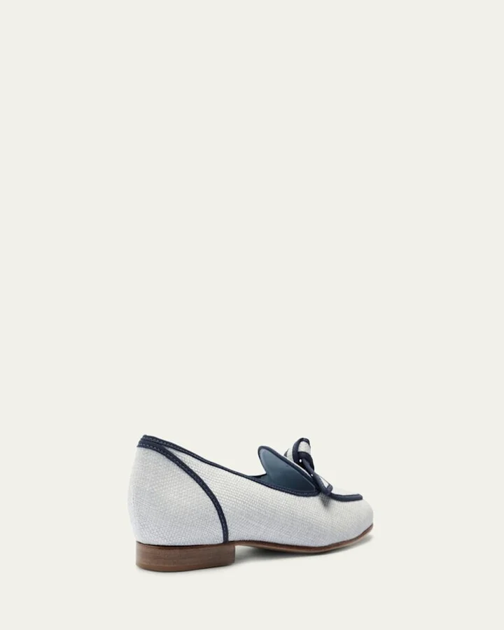 Raffia Knot Slip-on Loafers - Image 3