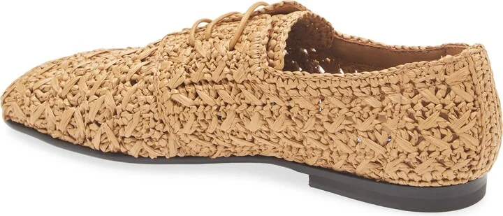 Raffia Lace-Up Loafer - Image 2