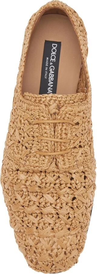 Raffia Lace-Up Loafer - Image 5