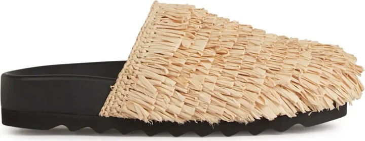 Raffia Mules