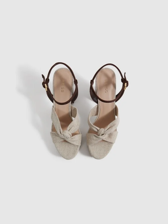 Raffia Platform Heels - Image 3