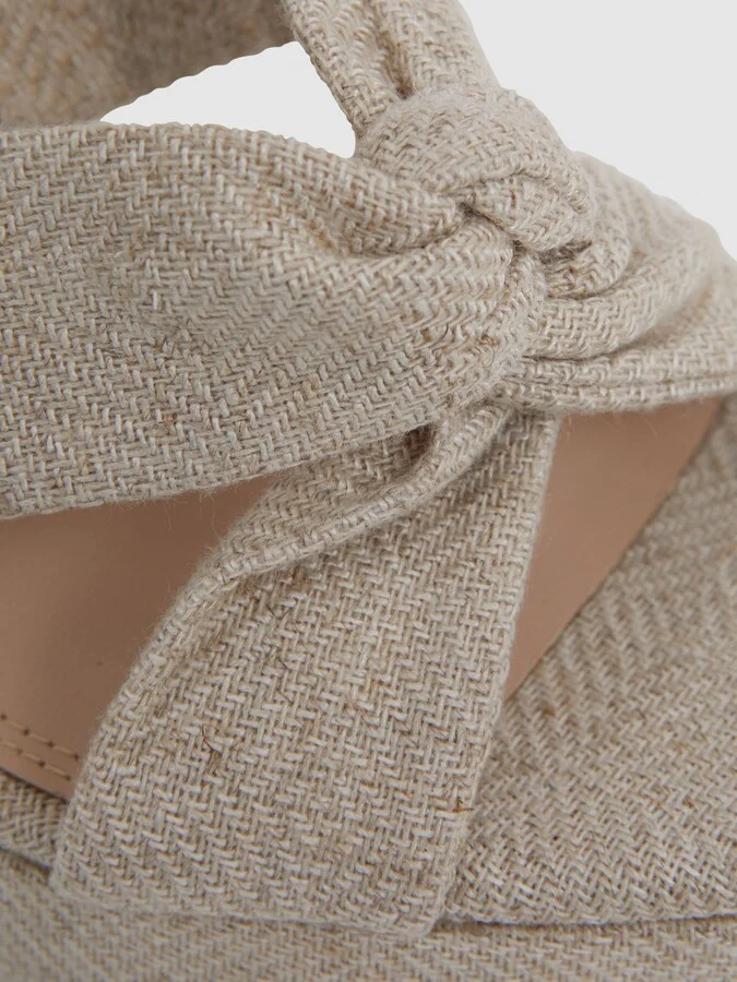 Raffia Platform Heels - Image 5
