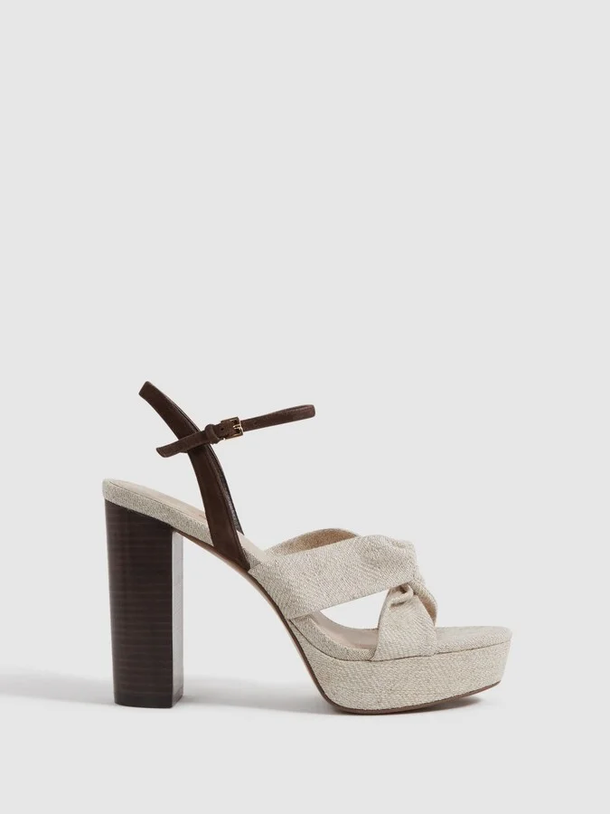 Raffia Platform Heels