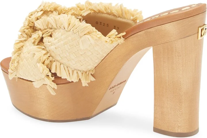Raffia Platform Sandal - Image 2
