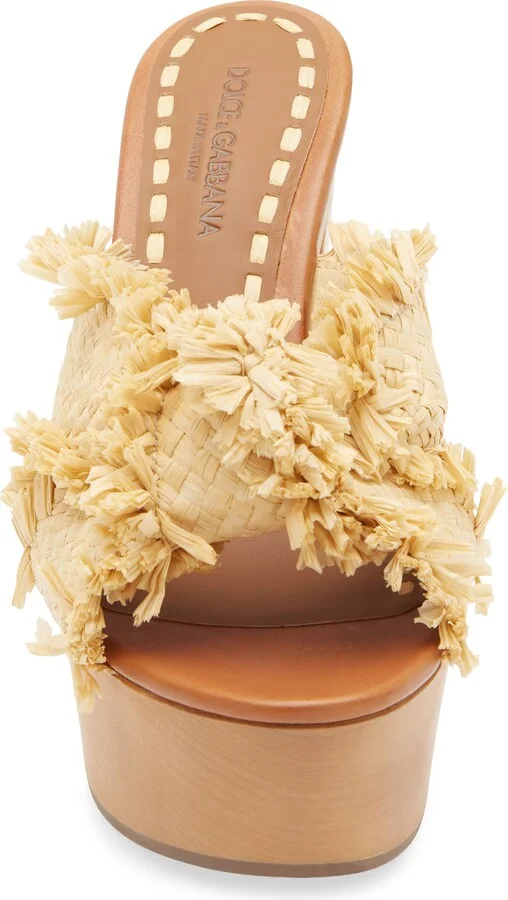 Raffia Platform Sandal - Image 4