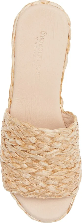 Raffia Platform Slide Sandal - Image 5