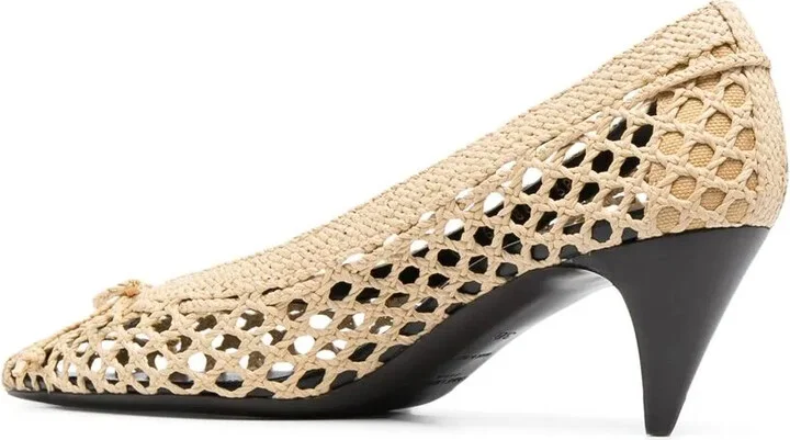 Raffia Pointed Pumps - Image 3