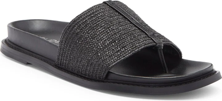 Raffia Slide Sandal