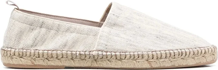 Raffia-Sole Slip-On Espadrilles